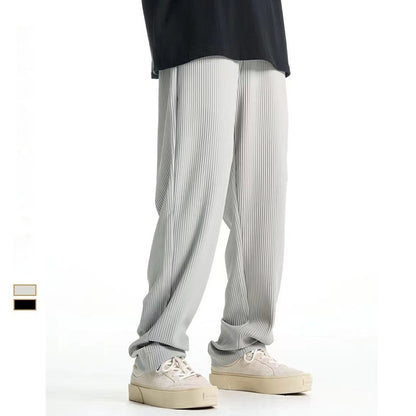 Fashion Brand Thin Men's Casual Trousers Baggy Straight Trousers