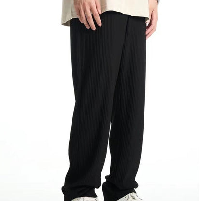 Fashion Brand Thin Men's Casual Trousers Baggy Straight Trousers