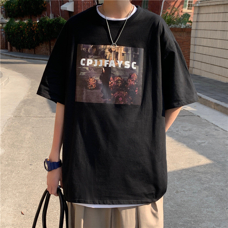 Summer Plus Size Loose Half Sleeve Men