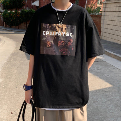 Summer Plus Size Loose Half Sleeve Men