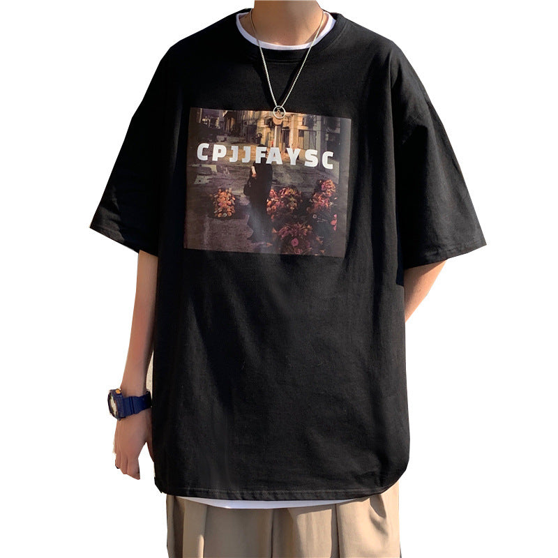 Summer Plus Size Loose Half Sleeve Men