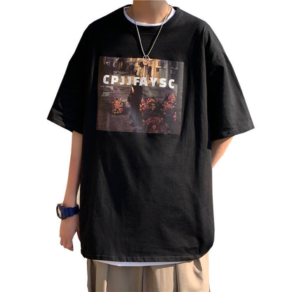 Summer Plus Size Loose Half Sleeve Men