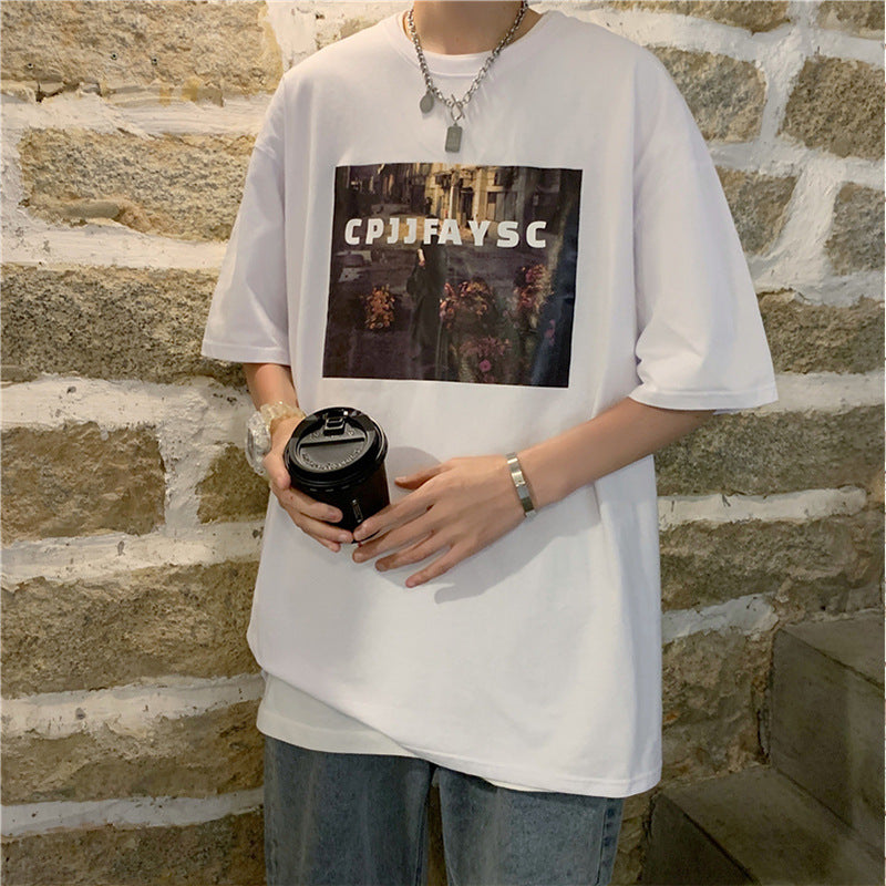 Summer Plus Size Loose Half Sleeve Men